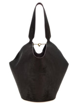 Khaite Bordeaux Calfskin Tote Bag - Luxury Shopping Accessory