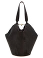 Khaite Bordeaux Calfskin Tote Bag