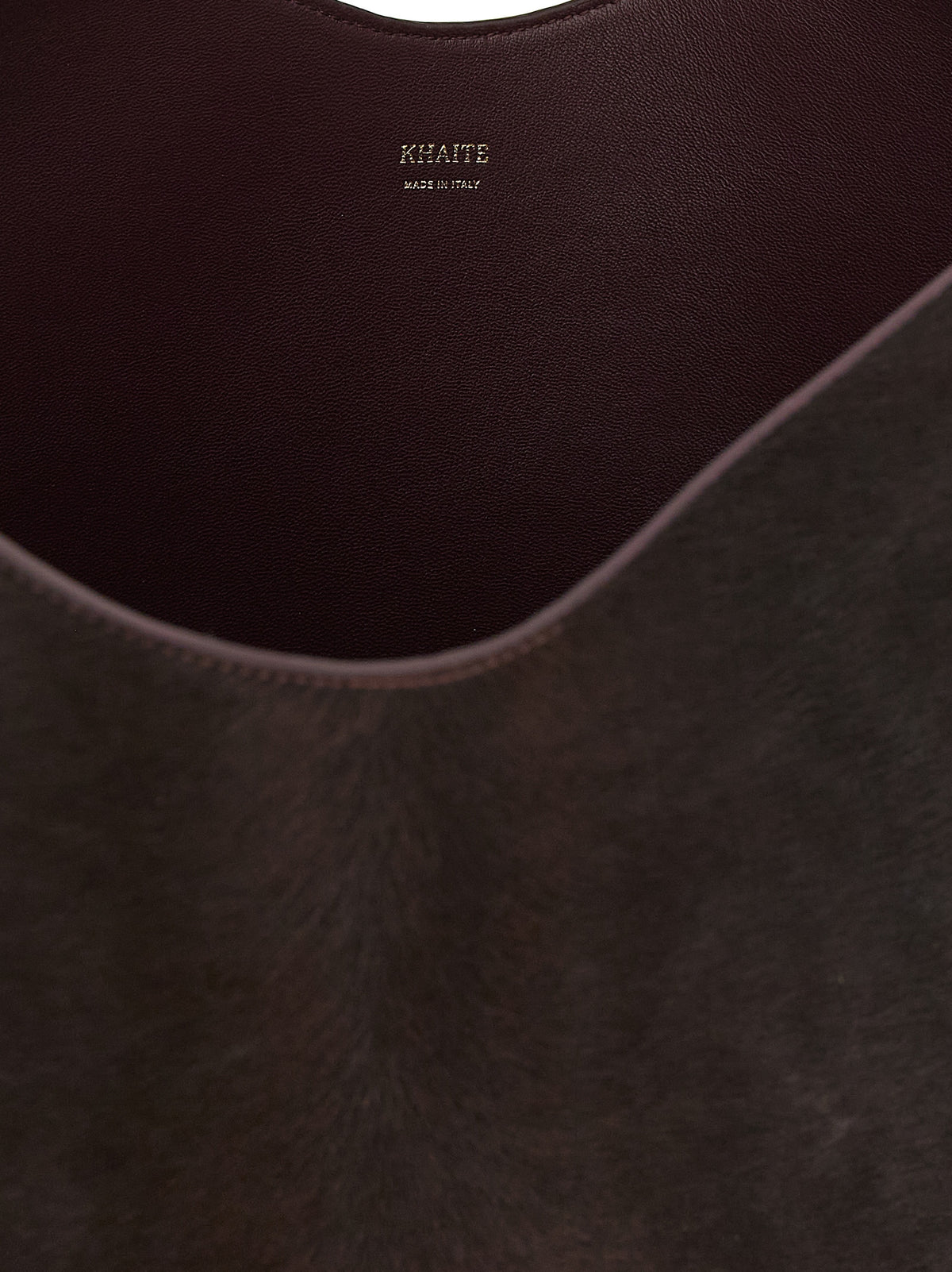 Khaite Bordeaux Calfskin Tote Bag - Luxury Shopping Accessory