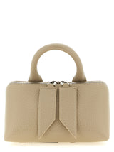 The Attico Beige Bovine Leather Handbag - The Friday Mini