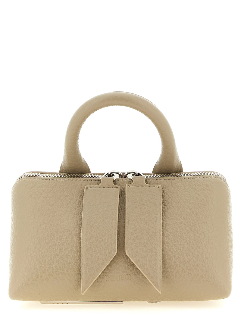 The Attico Beige Bovine Leather Handbag - The Friday Mini