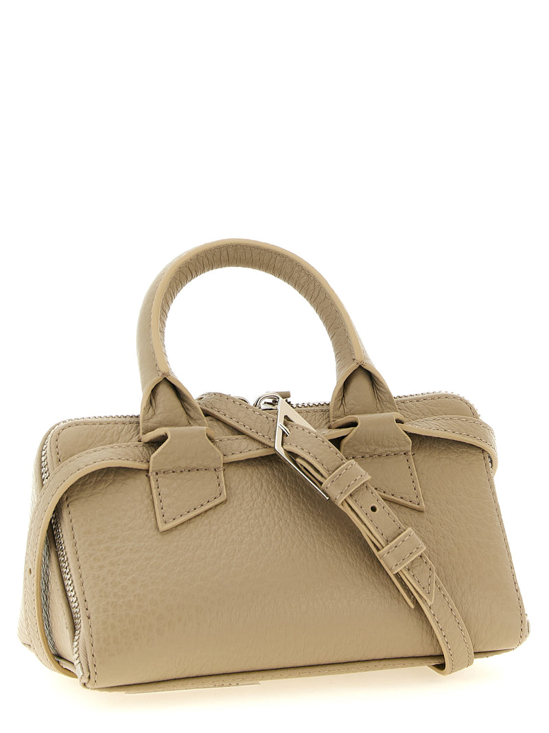 The Attico Beige Bovine Leather Handbag - The Friday Mini
