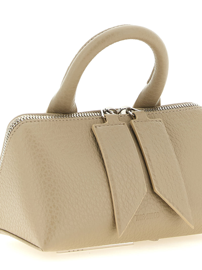 The Attico Beige Bovine Leather Handbag - The Friday Mini