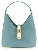 Furla Iride Mini Handbag in Light Blue Calfskin