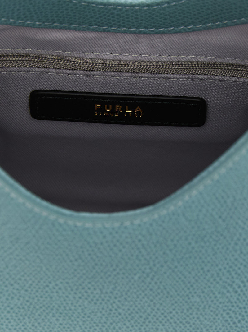Furla Iride Mini Handbag in Light Blue Calfskin