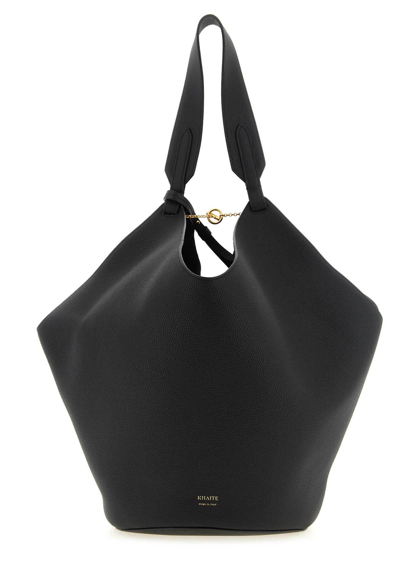 Khaite Black Calfskin Tote Bag