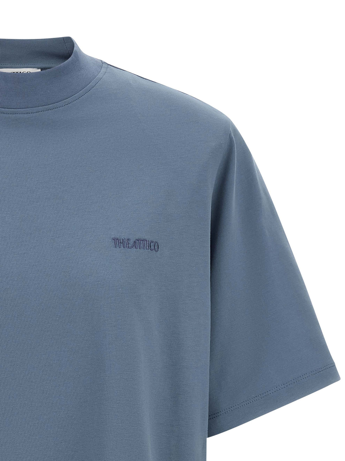 The Attico Blue Cotton T-Shirt - Stylish and Comfortable