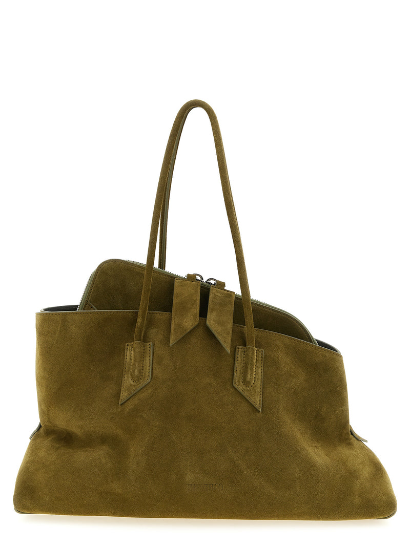 The Attico Bicolor Bovine Leather Shoulder Bag - La Passeggiata Medium