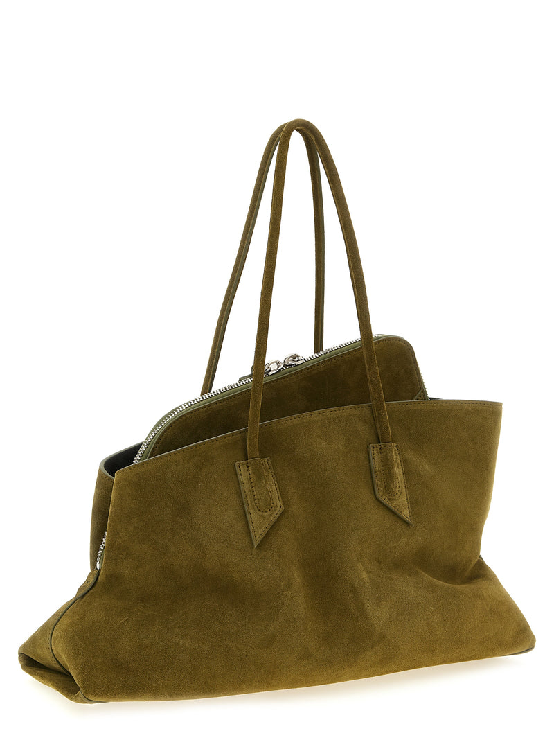 The Attico Bicolor Bovine Leather Shoulder Bag - La Passeggiata Medium