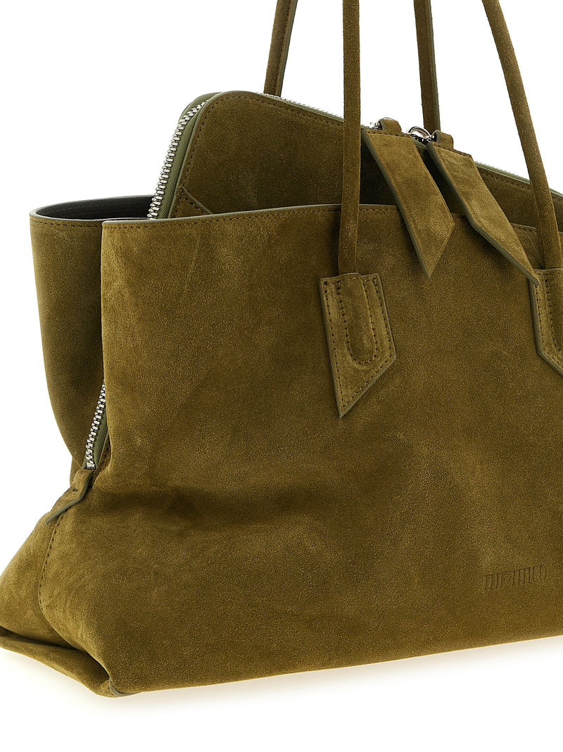 The Attico Bicolor Bovine Leather Shoulder Bag - La Passeggiata Medium