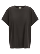 Khaite Winsley Gray Cotton T-Shirt for Women
