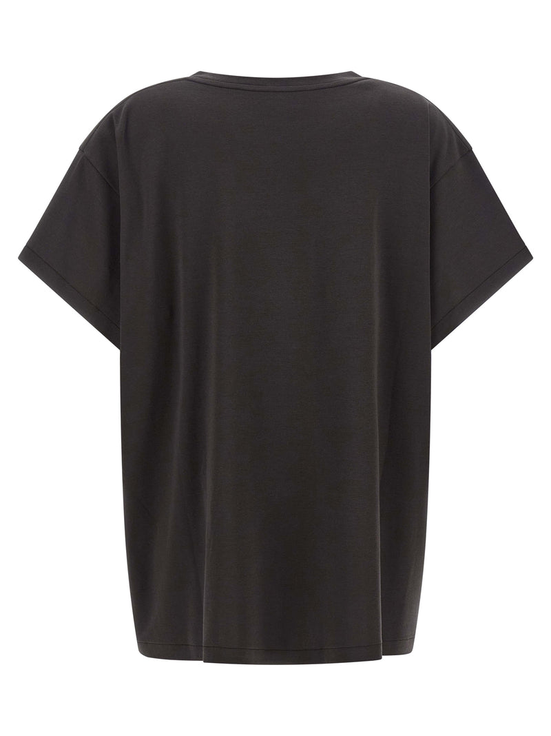 Khaite Winsley Gray Cotton T-Shirt