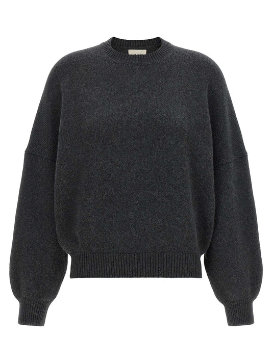 Khaite Gray Cashmere Cardigan