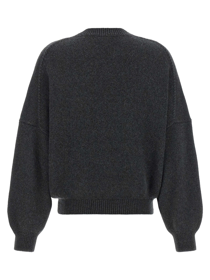 Khaite Margaux Gray Cashmere Cardigan for Women