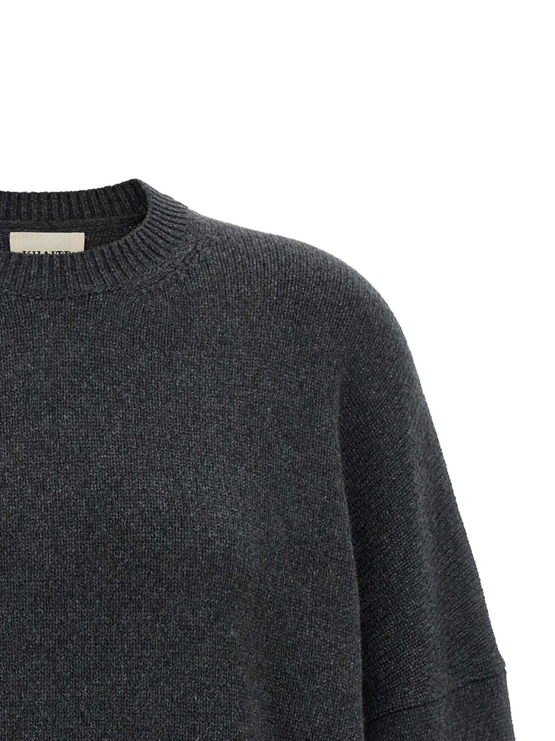 Khaite Margaux Gray Cashmere Cardigan for Women