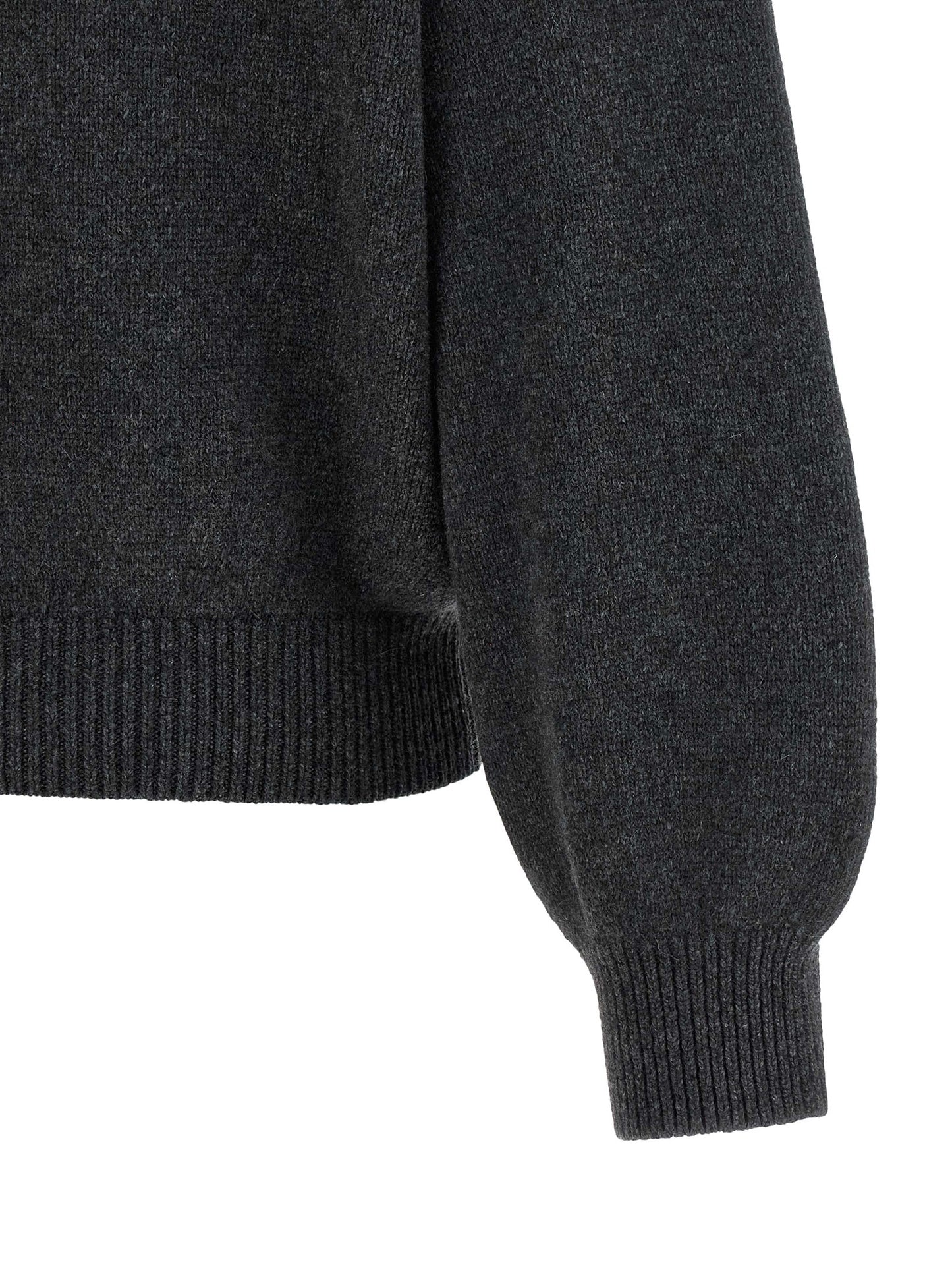 Khaite Gray Cashmere Cardigan