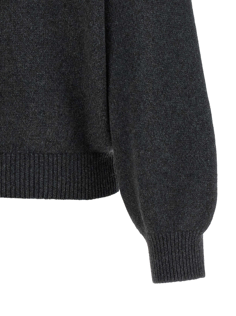 Khaite Margaux Gray Cashmere Cardigan for Women