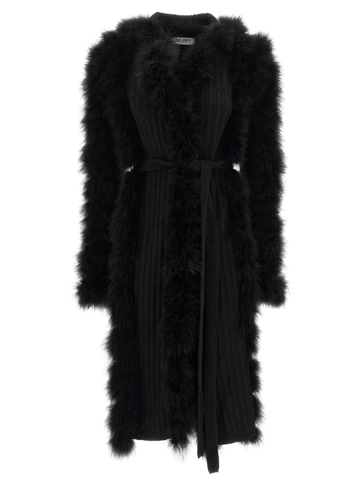 The Attico Black Wool Coat - Luxury Avant-Garde Outerwear