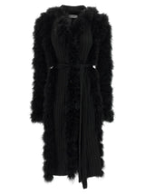 The Attico Black Wool Coat - Luxury Avant-Garde Outerwear