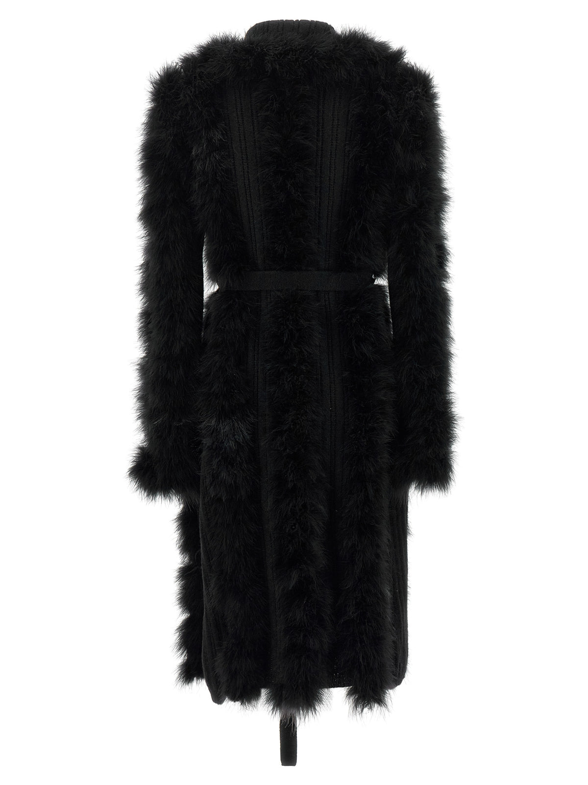 The Attico Black Wool Coat - Luxury Avant-Garde Outerwear
