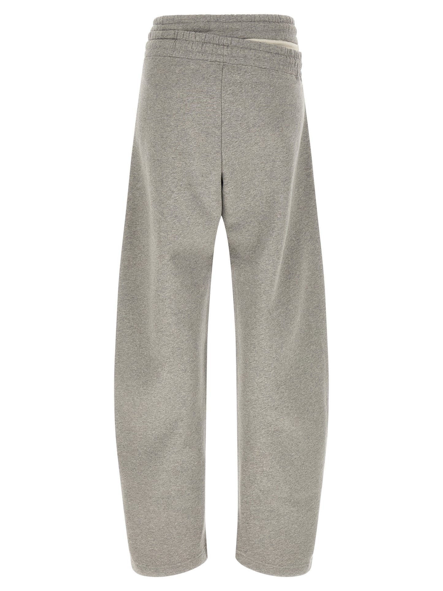 The Attico Gray Cotton Casual Pants