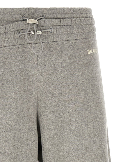 The Attico Gray Cotton Casual Pants