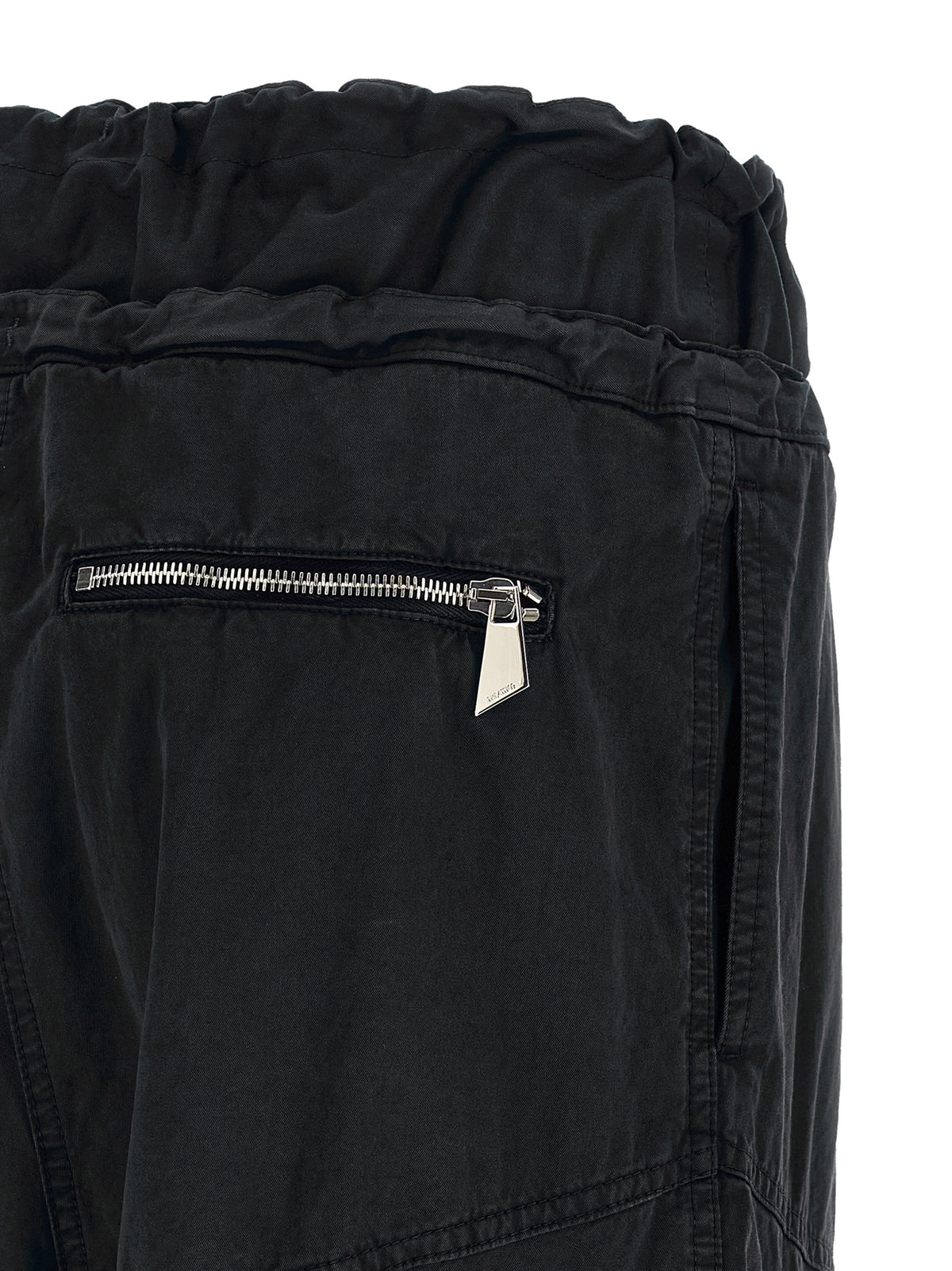 The Attico Black Cotton Cargo Pants - Avant-Garde Utility Chic