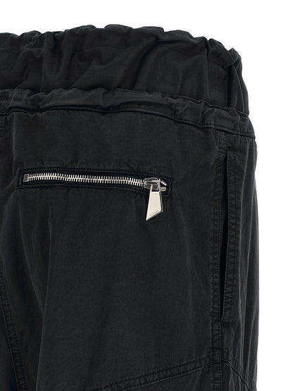 The Attico Black Cotton Cargo Pants