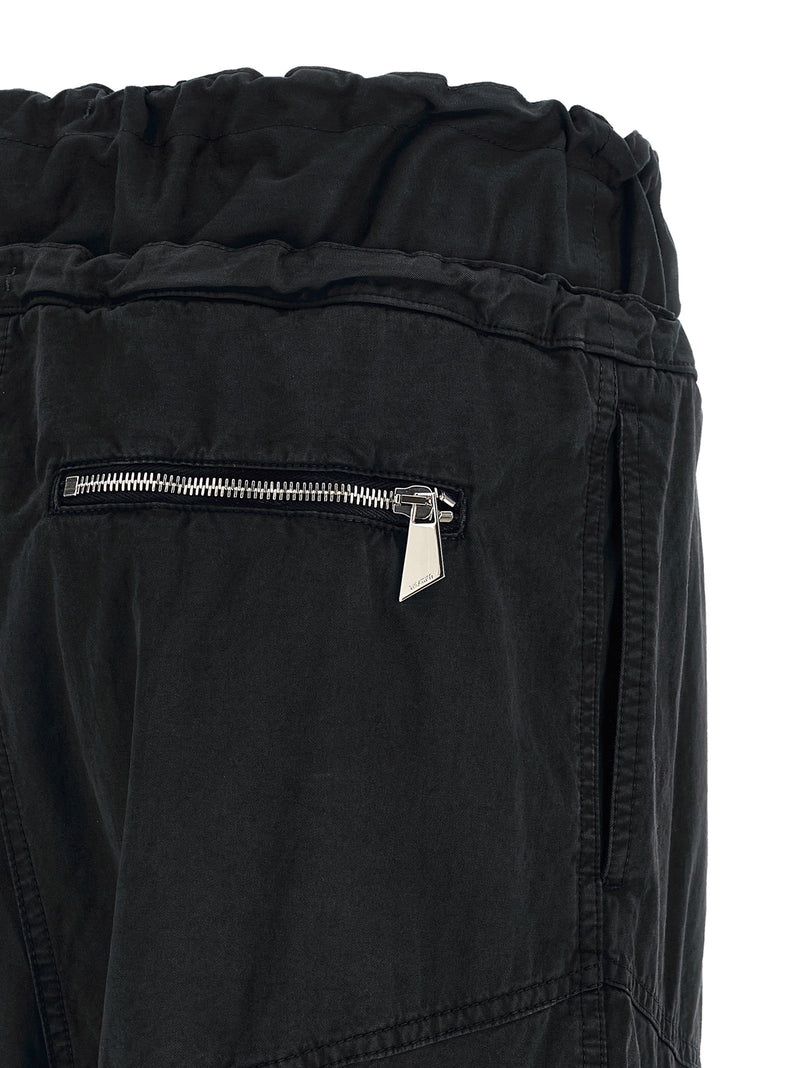 The Attico Black Cotton Cargo Pants for Women