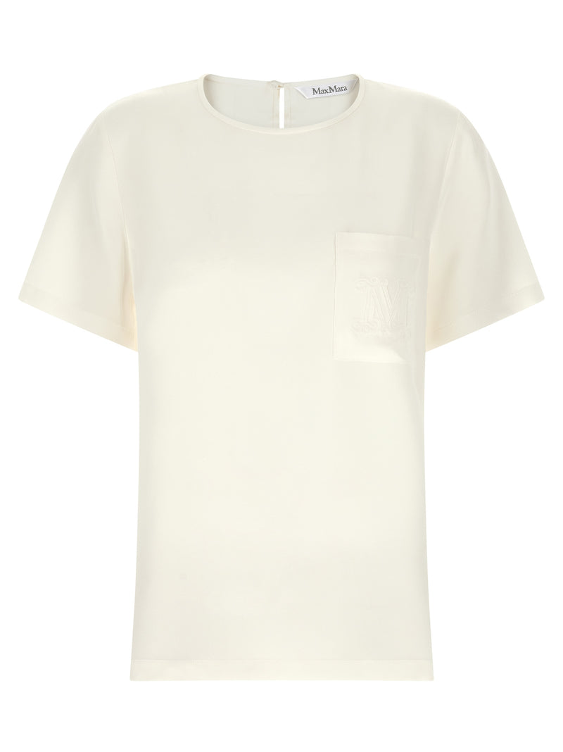 Max Mara MxmPagano White Silk Blouse