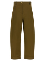 Max Mara MxmAdorni Bicolor Cotton Cropped Pants