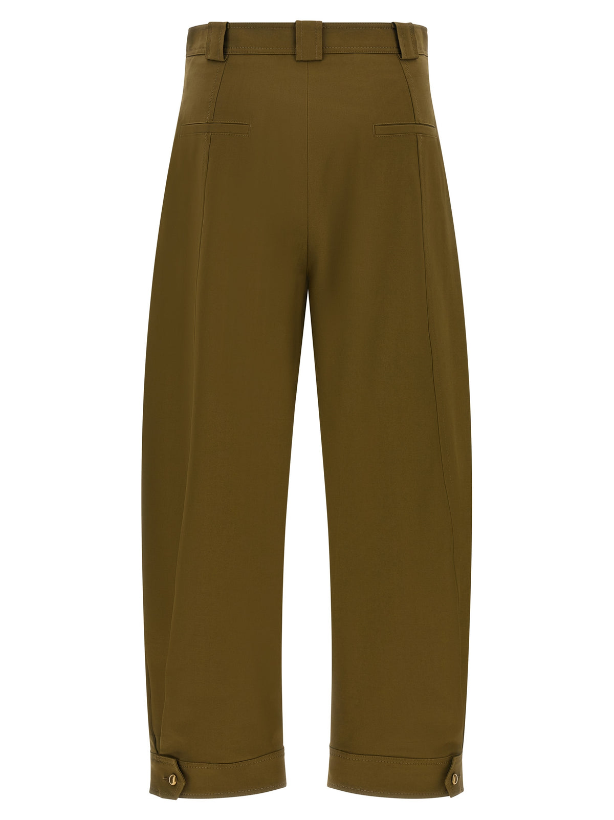 Max Mara MxmAdorni Bicolor Cotton Cropped Pants