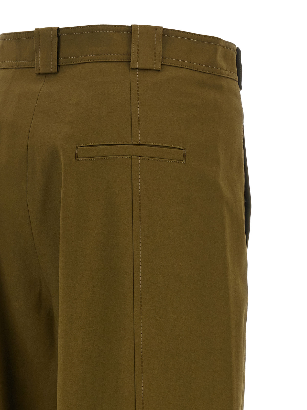 Max Mara MxmAdorni Bicolor Cotton Cropped Pants