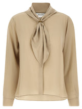 Max Mara MxmDry Beige Silk Blouse