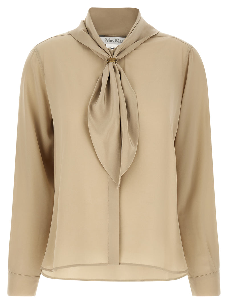 Max Mara MxmDry Beige Silk Blouse