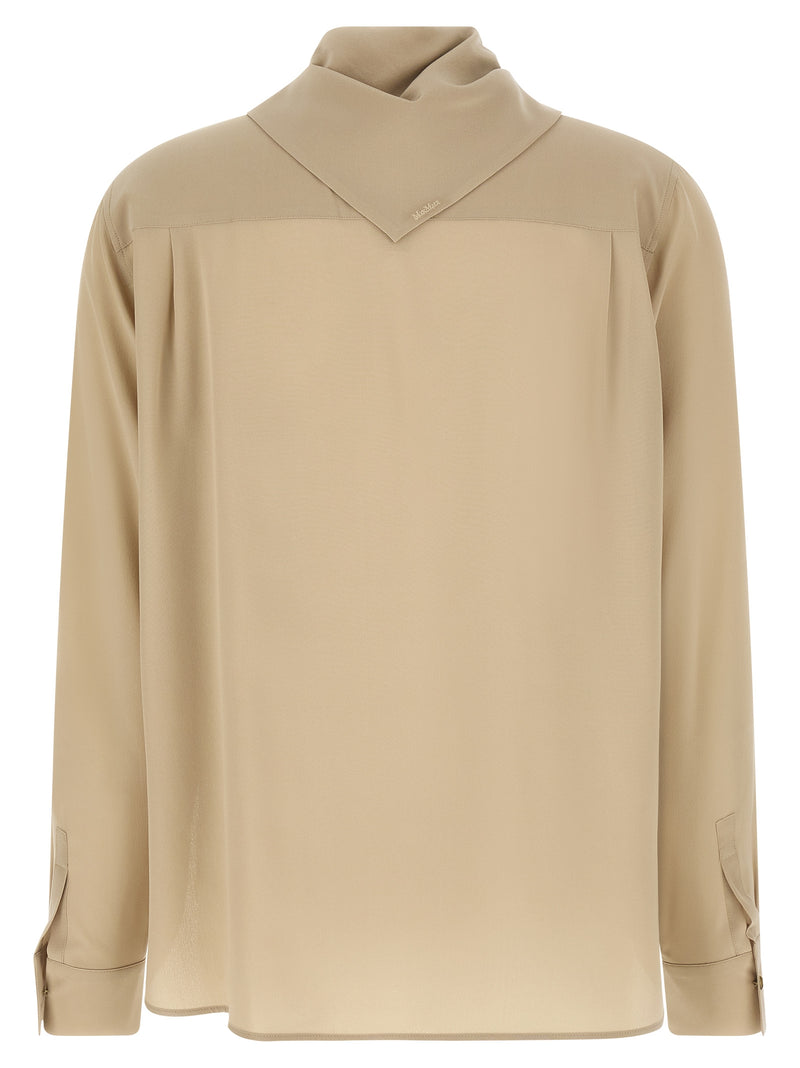 Max Mara MxmDry Beige Silk Blouse