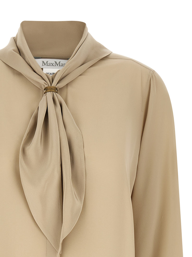 Max Mara MxmDry Beige Silk Blouse