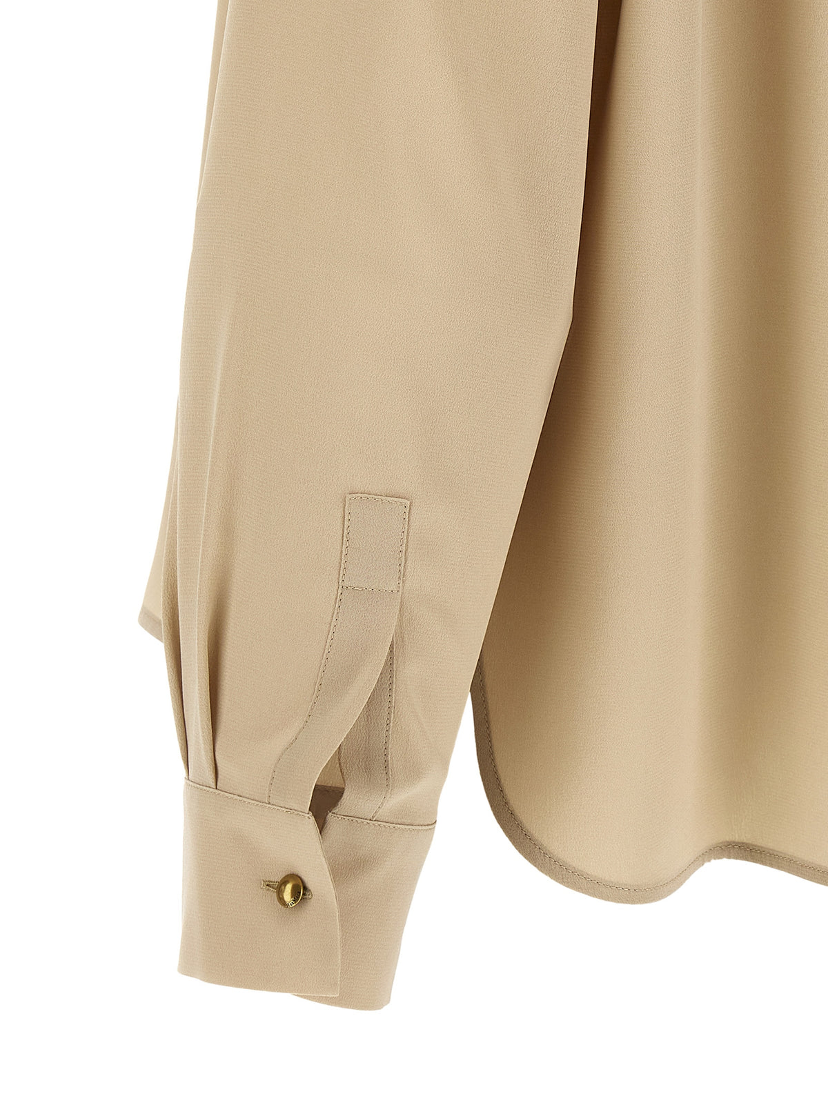 Max Mara MxmDry Beige Silk Blouse