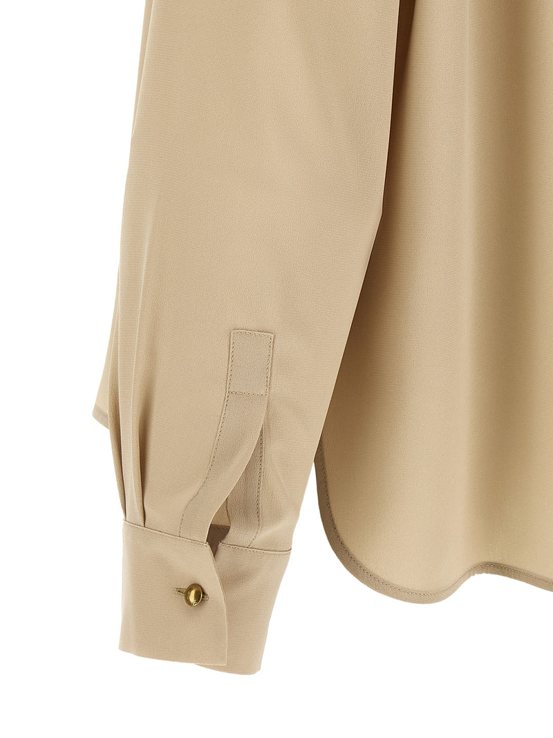 Max Mara MxmDry Beige Silk Blouse