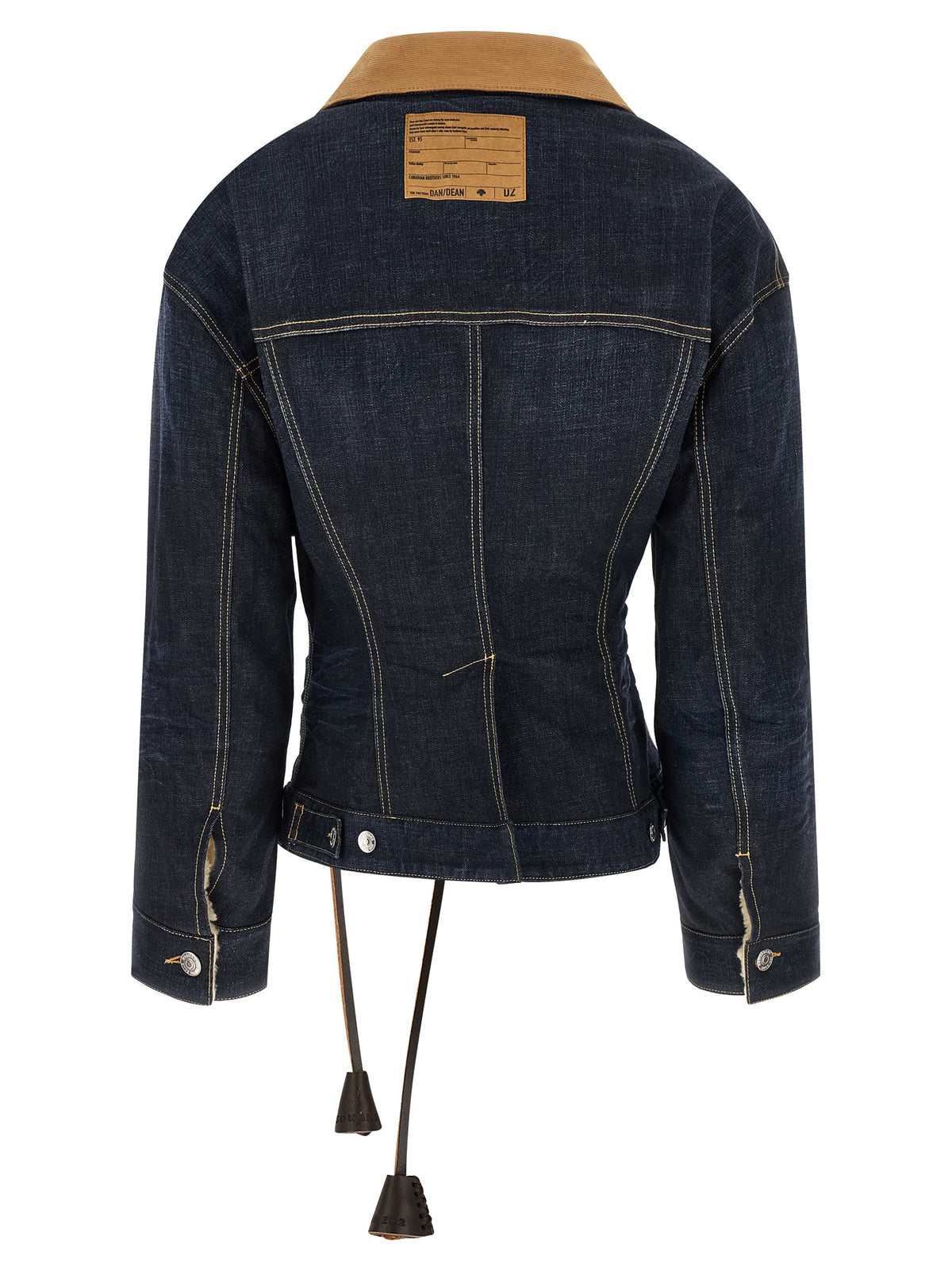 Dsquared² Blue Cotton Denim Jacket - Wrap Over Style