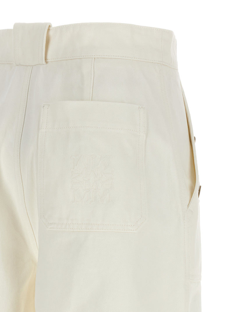 Max Mara MxmBadesse White Cotton Flared Pants