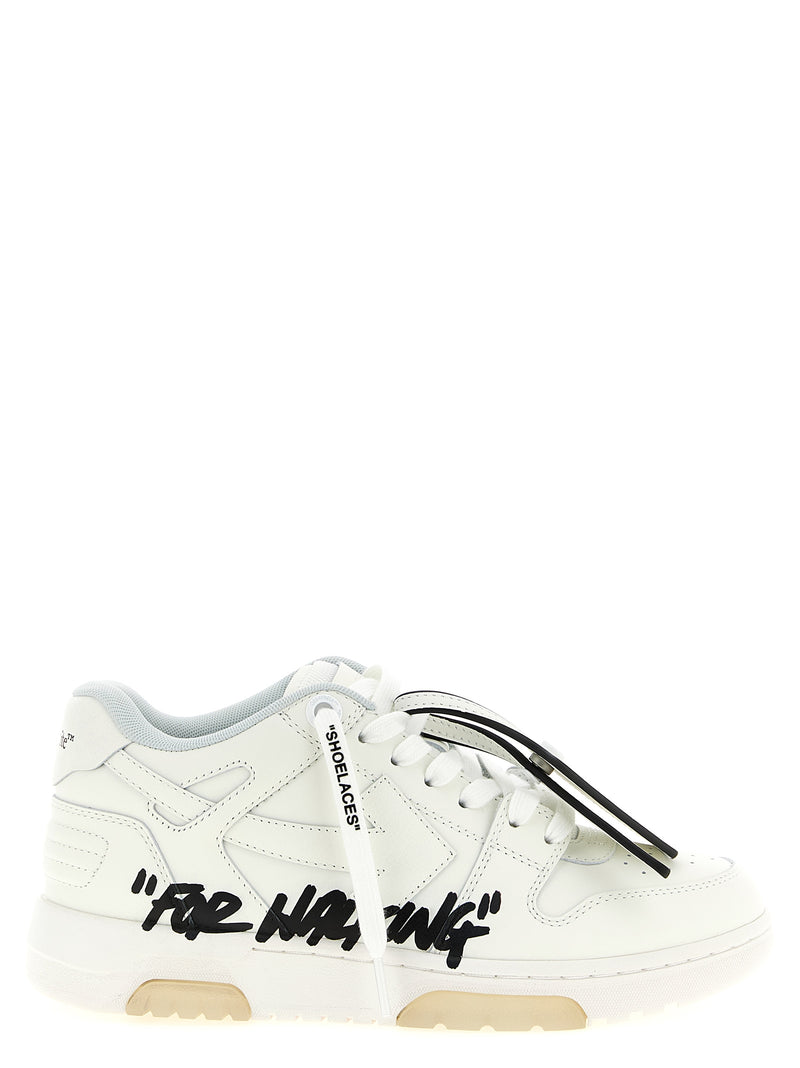 Off-White Bicolor Calfskin Athletic Sneakers for Women