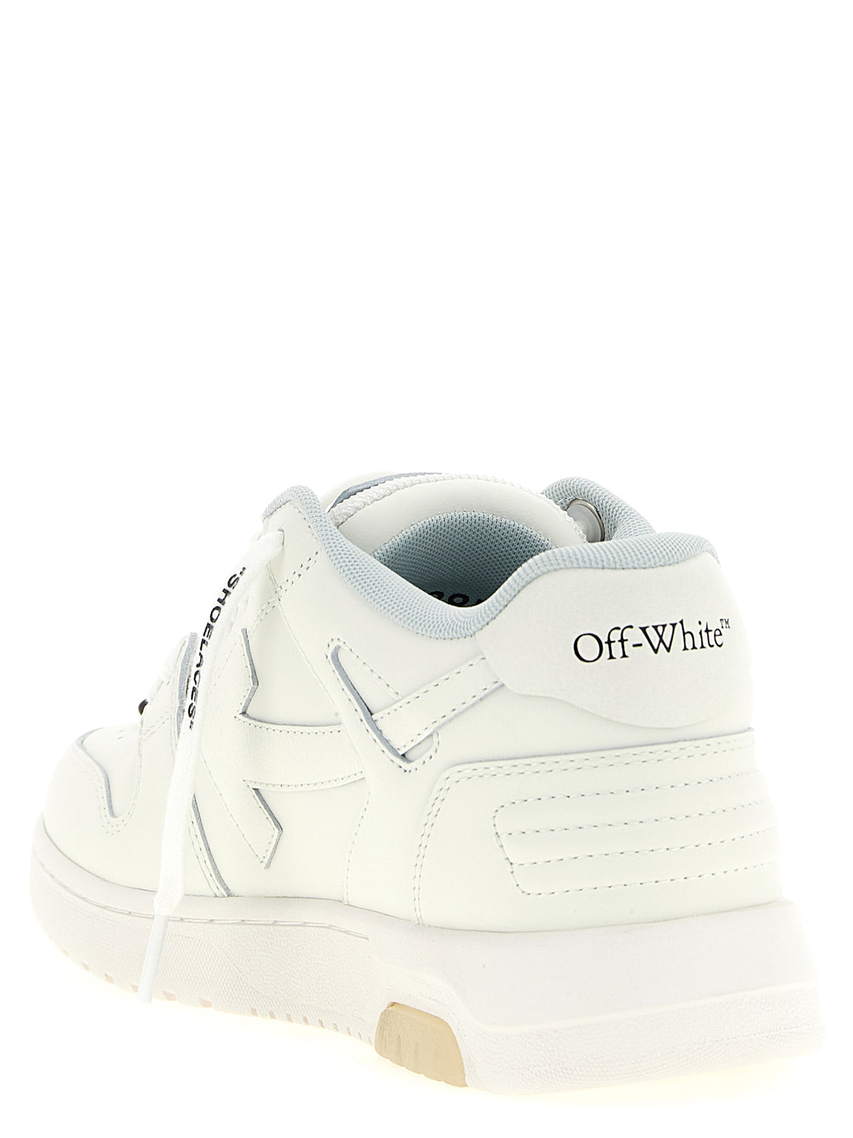 Off-White Bicolor Calfskin Athletic Sneakers for Women