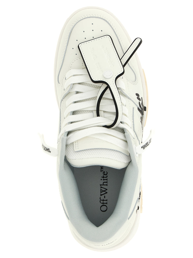 Off-White Bicolor Calfskin Athletic Sneakers for Women