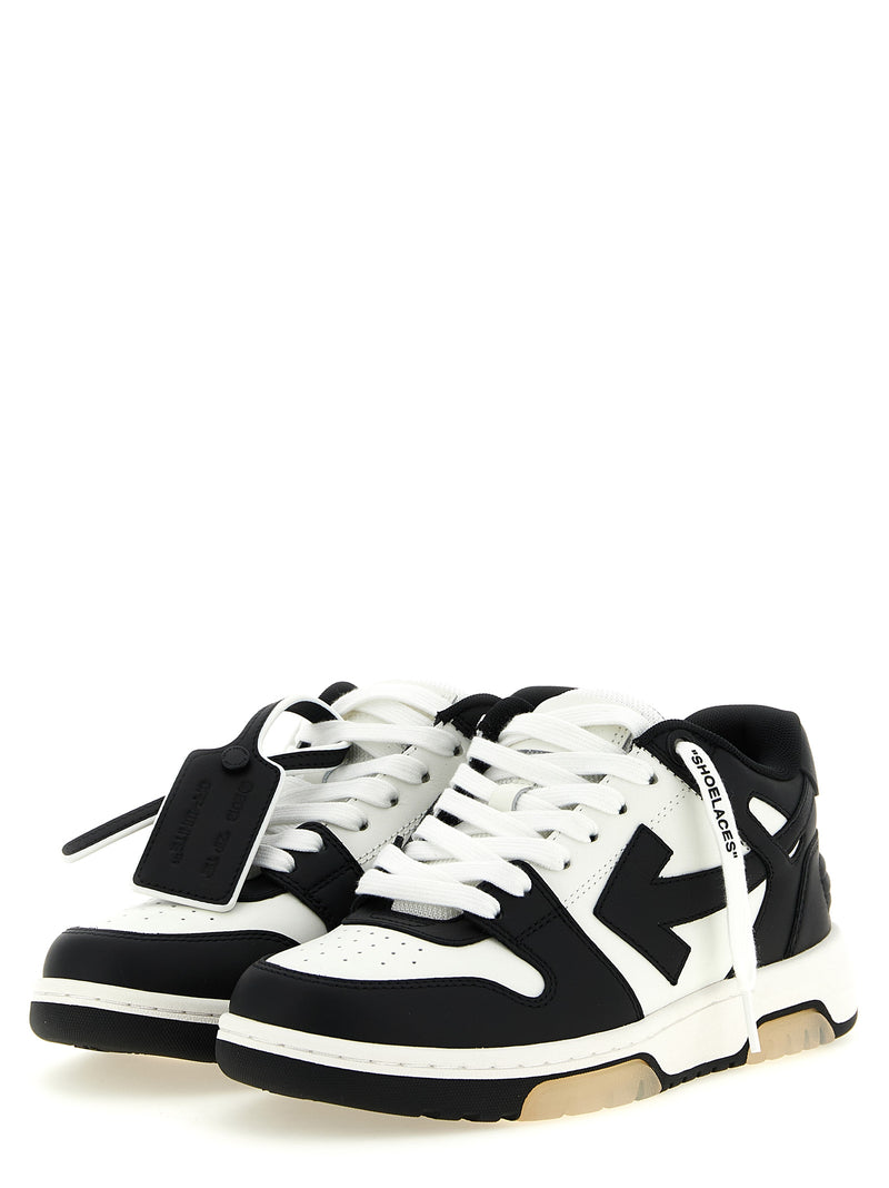 Off-White Bicolor Calfskin Low Top Sneakers for Women