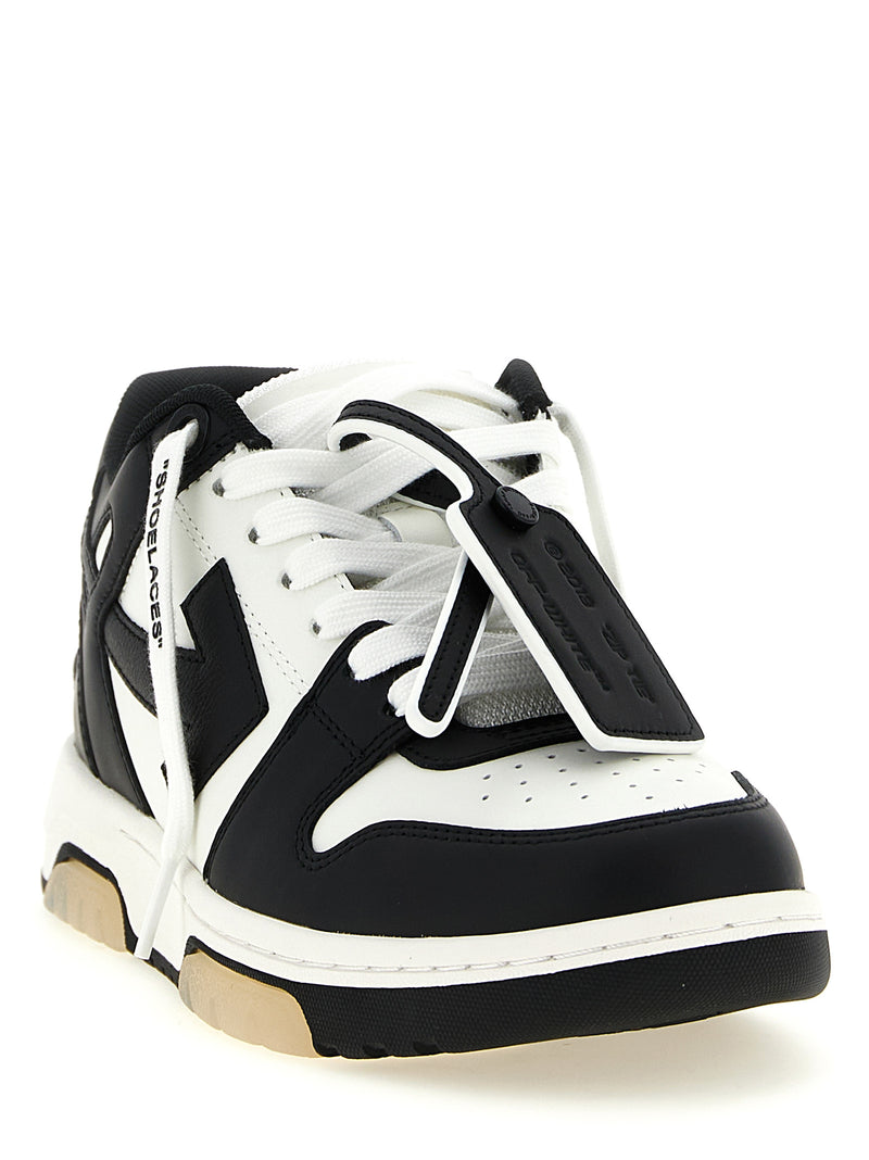 Off-White Bicolor Calfskin Low Top Sneakers for Women