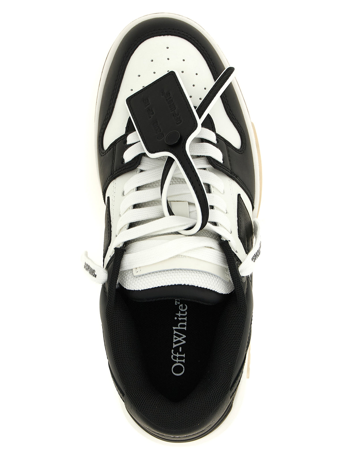 Off-White Bicolor Calfskin Low Top Sneakers for Women
