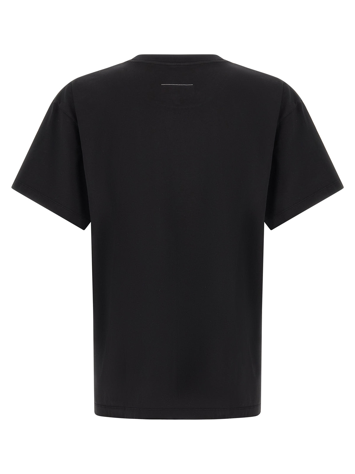 MM6 Maison Margiela Black Cotton T-Shirt for Men