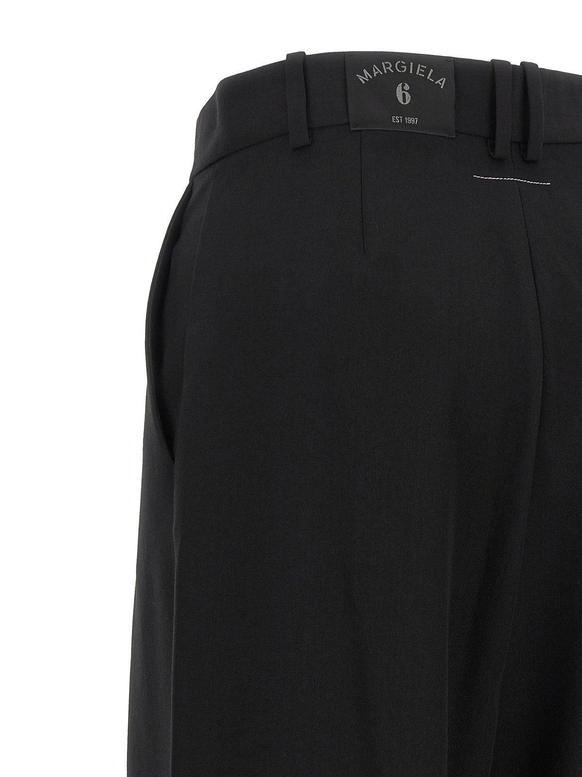 MM6 Maison Margiela Black Casual Pants for Women