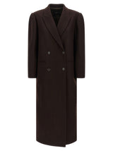 Twinset Brown Wool Coat - Elegant & Trendy Women's Outerwear